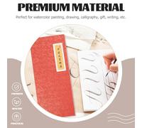 LAPYAPPE Calligraphy Brush Case Red Storage Box for Paint Brushes and Art Pens for Students Office Schoolroom and Art Lovers