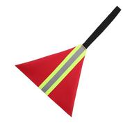 LAPYAPPE Canoe Warning Signal with Reflective Strip Red Caution Flag for Water Sports Equipment on the Water and Truck 1 Piece