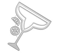 LAPYAPPE Carbon Steel Metal Cutting Die for Card Making Funnel-Shaped Cup Design Embossed Die Cutter Scrapbook Stencil for DIY Crafts and Projects Smooth Edge Template for Home and Craft