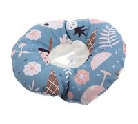 LAPYAPPE Cat Collar Soft Padded Breathable Waterproof Cotton Cone Neck Protective Collar with Ice Cream Design for Post-operative Cats Medium Size