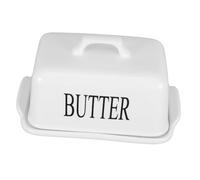 LAPYAPPE Ceramic French Butter Keeper with Lid Covered Butter Dish for Countertop Multipurpose Pantry Canister and Cheese Storage for Freshness Preservation