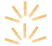 LAPYAPPE Clarinet Reeds with Thinner Tip and Unfiled Cut 1.0 Strength 10pcs Traditional Reed Material Includes Case for Beginner Clarinet Players for Practice and Performance