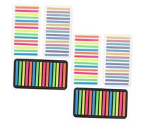 LAPYAPPE Colorful Transparent Reading Strips Guided Annotation Tabs for Books Note Taking Highlighting and Indexing Practical Learning Accessory for Students and Office Use