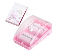 LAPYAPPE Compact Eraser Roller Cleaner for Collecting Eraser Shavings with Soft Resilient Plastic TPR Material, Adorable Design Mini Desktop Cleaning Roller for School and Office Use