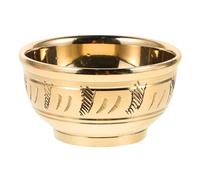 LAPYAPPE Copper Tea Cup 30Ml Ergonomic Design Smooth Surface Handcarved Golden Tibetan Offering Cup for Ceremonies and Rituals