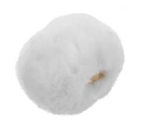 LAPYAPPE Cover Furry Windscreen Lapel Mic Windscreen with Faux Fur Plush Material White Easy to Install Stylish Appearance for Outdoor and Studios Use