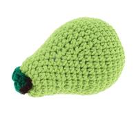 LAPYAPPE Crochet Simulation Pear Doll Handmade Knitted Fruit Ornament for Photography Props Home Decor and Festive Displays Lifelike Knitting Fruit Decoration
