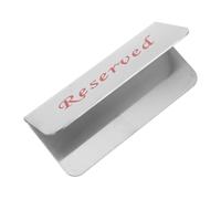 LAPYAPPE Double Sided Stainless Steel Reserved Seating Sign for Weddings and Events Contemporary Tabletop Warning Sign for Organized Dining and Seating Chart Display