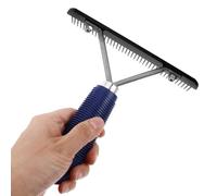 LAPYAPPE Durable Horse Dematting Brush with Ergonomic Handle Professional Grooming Tool Easy to Clean Undercoat Rake for Daily Use and Pet Grooming Sessions