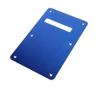 LAPYAPPE Electric Guitar Back Plate Aluminum Alloy 1.5mm Blue Brushed Surface Tremolo Cavity Cover with Precision Screw Mount Holes Easy Installation Guitar Replacement Accessory for String