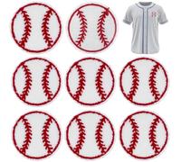 LAPYAPPE Embroidered Baseball Cloth Patch Sturdy Chenille Material and Wear-Resistant Design, for Sewing on Hats, Jackets, Jeans, Backpacks and DIY Clothing Repairs