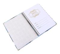 LAPYAPPE English Monthly Planner Notebook Spiral Bound Portable Notepad for Office School Home Scheduling and Habit Planning