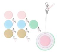 LAPYAPPE Eyeglass Cleaner Wipes Phone Cleaning 8Pcs Macaron Shaped Portable Keychain Removes Smudges for Electronic Devices