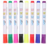 LAPYAPPE Floating Water Paint Pens, Erasable Whiteboard Markers 8pcs with Smooth Writing, Plastic Material, for Fun Watercolour Drawing and Educational Activities