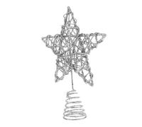 LAPYAPPE Glittered Five Pointed Star Christmas Tree Topper Sparkling Illuminated Modern Treetop Decoration for Home Holiday Decor Versatile Festive Accent for Christmas and Halloween