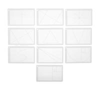 LAPYAPPE Golden Ratio Acrylic Proportional Divider Ruler High-precision Scales and Lightweight Design, Drawing and Painting Viewfinder Tool for Artists and Photographic Projects