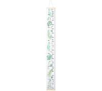 LAPYAPPE Growth Chart Comfortable to Use Wall Hanging Height Ruler Canvas and Wood Material with Unique Cartoon Pattern Design for Accurate Height Measurement for Nursery Room Decoration