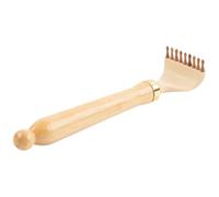 LAPYAPPE Handheld Wooden Back Massager Tool with Extension Rod, Light and Portable Back Scratcher for Reaching Hard-to-Reach Places, Suitable for Parents and People of Ages