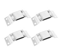 LAPYAPPE Helmet Flashlight Mount Bracket Sturdy Silver 4pcs for Hard Hats, Aluminium Alloy Headlamp Holder with Quick Installation Light Attachment for Mining and Construction