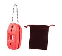 LAPYAPPE Ice Skate Sharpener Tool Portable Dual Sided Conditioner with Keychain Edges Durable Skid Design for Easy Carrying for Maintaining Ice Skates Random Color
