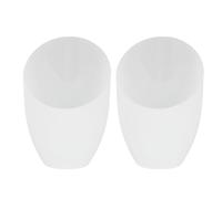 LAPYAPPE Lamp Shade Cover 2Pcs Angled Horseshoe White Plastic Light Cover for Home Table Lamp