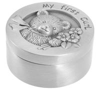 LAPYAPPE Lanugo Collection Box for My First Curl Keepsake Metal Hair Box for Memories Shower for Newborns and Keepsakes Storage First Hair