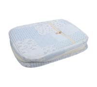 LAPYAPPE Large Bible Storage Bag Portable Protective Sleeve Zipper Handle for Church Study and Travel Fabric Cover for Prayer Books and Scriptures