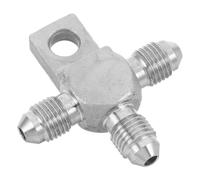 LAPYAPPE Male Brake Line Fitting Adapter An3-3an Stainless Steel with Mount Tab for Brake Calipers and Cylinders, Enhanced Fluid Flow and Quick Installation Hose End Connection