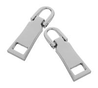 LAPYAPPE Metal Zipper Pull Tab Replacement Solid Metal Construction, Size 8 Zippers 2pcs Easy Replacement with Tool-free Installation and Detachable Pull Tab for Jeans and Clothes