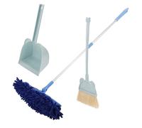 LAPYAPPE Mini Broom and Dustpan Cleaning Set with Mop, Plastic and Stainless Steel Material, Pretend Play Household Chores and Playroom Use, Unique Design and Quality Craftsmanship