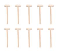 LAPYAPPE Mini Mallets Sturdy Multi-Purpose Wooden Hammers 25pcs Solid Wood for Crab and Cake and Kitchen Use