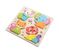 LAPYAPPE Montessori Animal Puzzle Large Wooden Shape Sorting Game for Preschool Early Education Fine Motor Skills Development Cognitive Learning