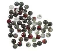 LAPYAPPE Natural African Bloodstone Beads DIY Jewelry Making Bulk Strand Decorative Loose Beads for Bracelets Necklaces Craft Accessories
