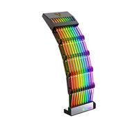 LAPYAPPE Neon Glowing Lines Argb Power Cord Rgb Extension Power Supply Cable for Motherboard Sleeved Cable for Lighting Effect in Gaming Setup