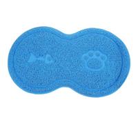 LAPYAPPE Non-slip Pvc Cat Litter Mat for Kitten and Dog with Compact Design and Food Absorbing Feature, as Door Mat to Keep Floors Clean and Dry Random Color