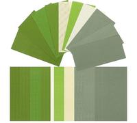 LAPYAPPE of Green Scrapbook Paper Lightweight and Easy to Store 30 Sheets Solid Colour Background Paper for Scrapbooking and Album Decoration for Crafting and Handmade Projects