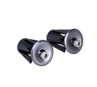 LAPYAPPE Pair of Aluminum Alloy Bike Handlebar End Caps Sturdy Bar End Plugs for Mountain and Road Bikes Silver Color Easy Installation Suitable for Cycling Enthusiasts