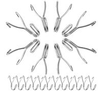 LAPYAPPE Pegboard Hooks Sturdy and Able to Withstand Heavy Loads for Organizing Tools and Accessories 20pcs 304 Stainless Steel Metal Hanging Hooks with Silver Finish for Garage