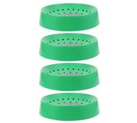 LAPYAPPE Plastic Bird Nesting Bowl 4pcs Green with Mat for Pigeon