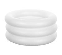 LAPYAPPE Polystyrene Foam Wreath Circles 3Pcs 25Cm Diameter White Rings for DIY Craft Projects Wedding and Festival Decorations