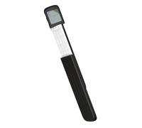 LAPYAPPE Portable Black Ukulele Chord Trainer Lightweight Abs Practice Equipment for Improving Ukulele Skills with Button Battery Included, for Beginners and Left-handed Players