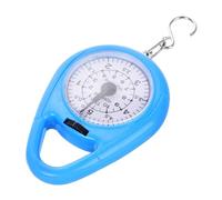 LAPYAPPE Portable Mechanical Spring Scale Hanging Weight Scale for Luggage Travel Mini Handheld Luggage Weight Tool with Hook Compact Blue Design