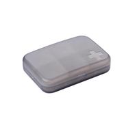 LAPYAPPE Portable Medicine Organizer 2pcs with 6 Compartments, Lightweight Impact Resistant Abs and Pp Pill Case for Vitamins Storage, Suitable for Travel Bag and Hand Bag