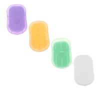 LAPYAPPE Portable Travel Soap Sheets of Milk Wormwood Lemon Fragrance Soap Slices for Easy Handwashing Trips Lightweight Convenient Travel Toiletries