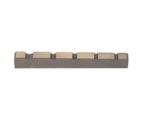 LAPYAPPE Pre-slotted 5-string Bass Guitar Nut for Electric and Jazz Guitars, Stainless Steel Material with Flat Bottom Design, Ensuring Accurate Intonation and Enhanced Clarity