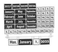 LAPYAPPE Preschool Flip Calendar Bulletin Board Set with Date Cards for Classroom Decor Sturdy Interactive Teaching Tool for Days and Months Boho Style Educational Flip Desk Calendar