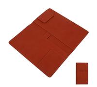LAPYAPPE Pu Leather Restaurant Tip Tray Check Presenter Guest Check Card Holder with Thank You Note, Light Brown Waitress Accessories for Organized Table Service