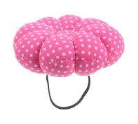 LAPYAPPE Pumpkin Design Sewing Needle Holder Pin Cushion with Elastic Wristband for Secure Attachment, Made of Cotton Cloth, for Embroidery and Stress-free Sewing Classes