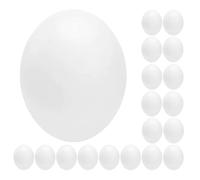 LAPYAPPE Realistic Bird Eggs 24pcs Plastic for Parakeet and Cockatiel Egg-Laying Kit in Scientific Study and Nesting Training with Convincing Design