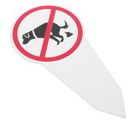 LAPYAPPE Replacement Dog Waste Sign Pvc No Pooping Dog Sign with Stake Weatherproof Reminder for Public Areas and Community Parks